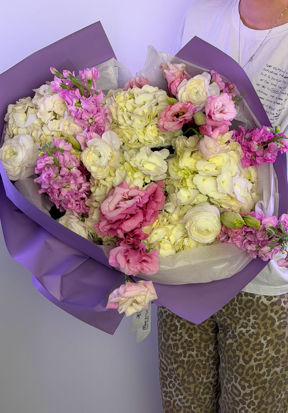 Lilac Fantasy - hydrangea, eustoma, ranunculus, stock