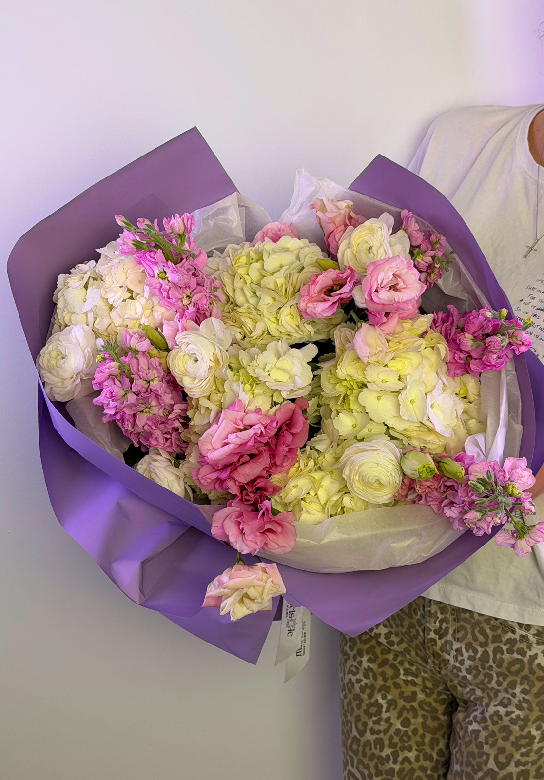 Lilac Fantasy - hydrangea, eustoma, ranunculus, stock