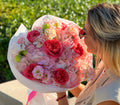 Plush Dreams Bouquet - Hydrangeas, Garden Roses, Spray Roses, Lisianthus