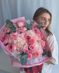 Candy Rose - Hydrangeas, Garden Roses, Spray Roses, Carnations