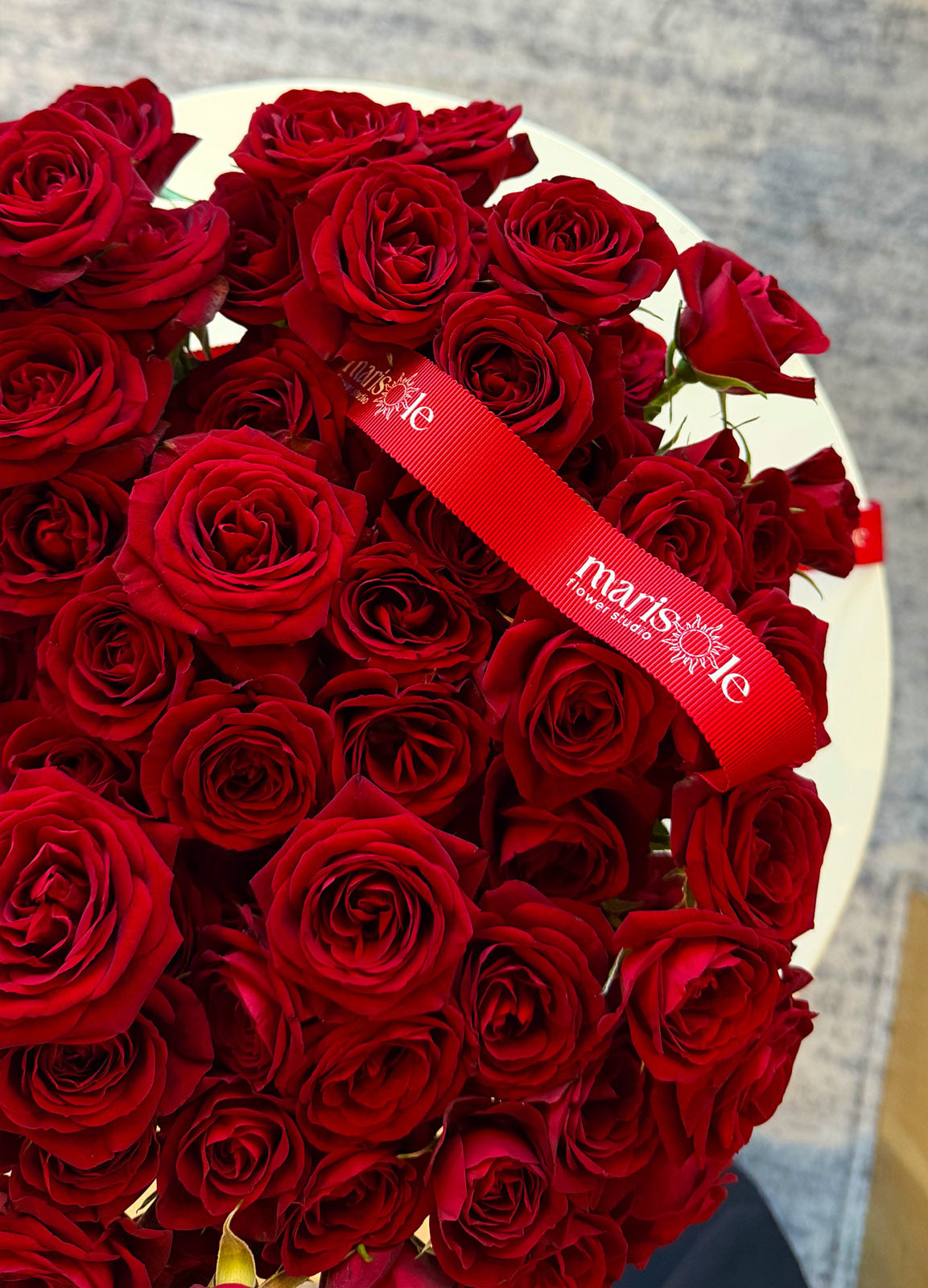 Crimson Heart Box | Red Spray Roses in Miami and Aventura