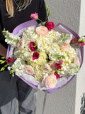 Lilac Fantasy – Hydrangeas, Eustomas, Ranunculus, Stock