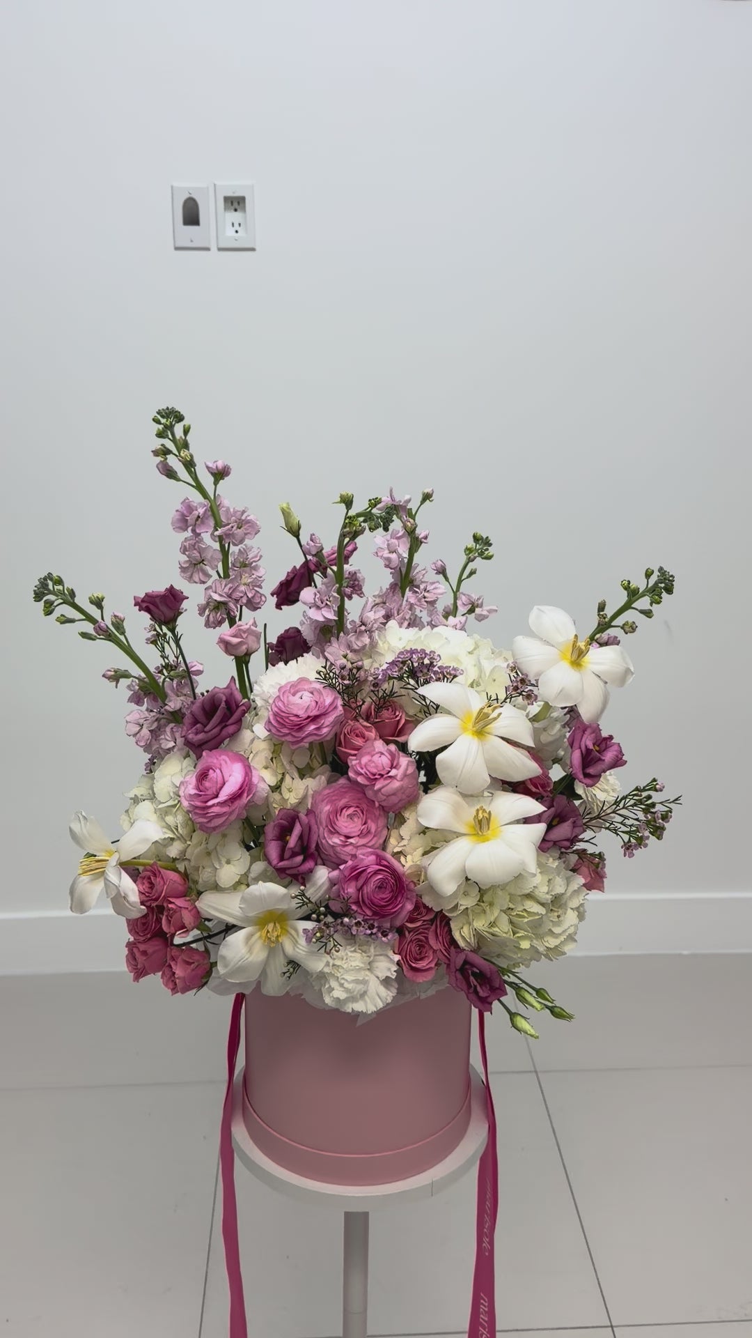 Spring Mood Box - tulips, ranunculus, hydrangea, lisianthus, spray roses, stock