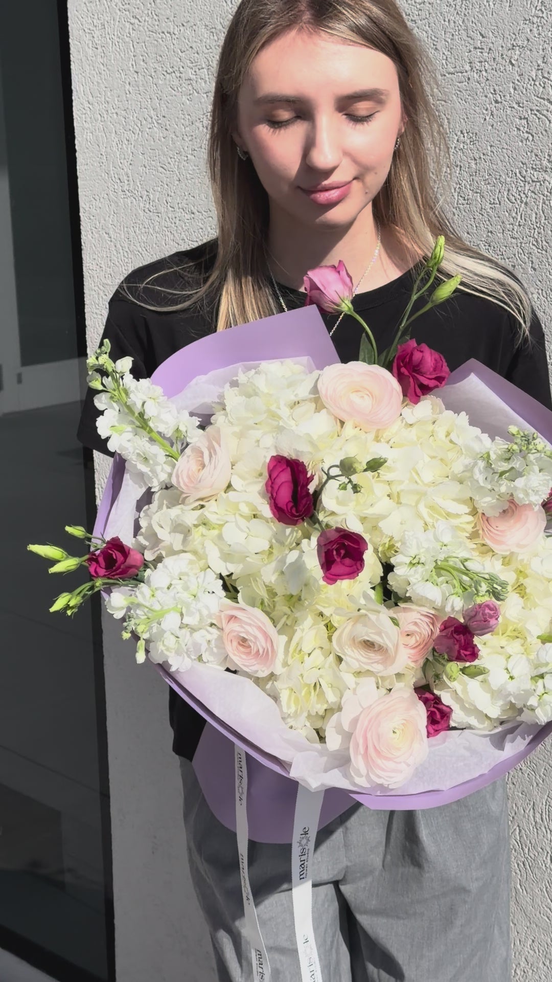 Lilac Fantasy - hydrangea, eustoma, ranunculus, stock