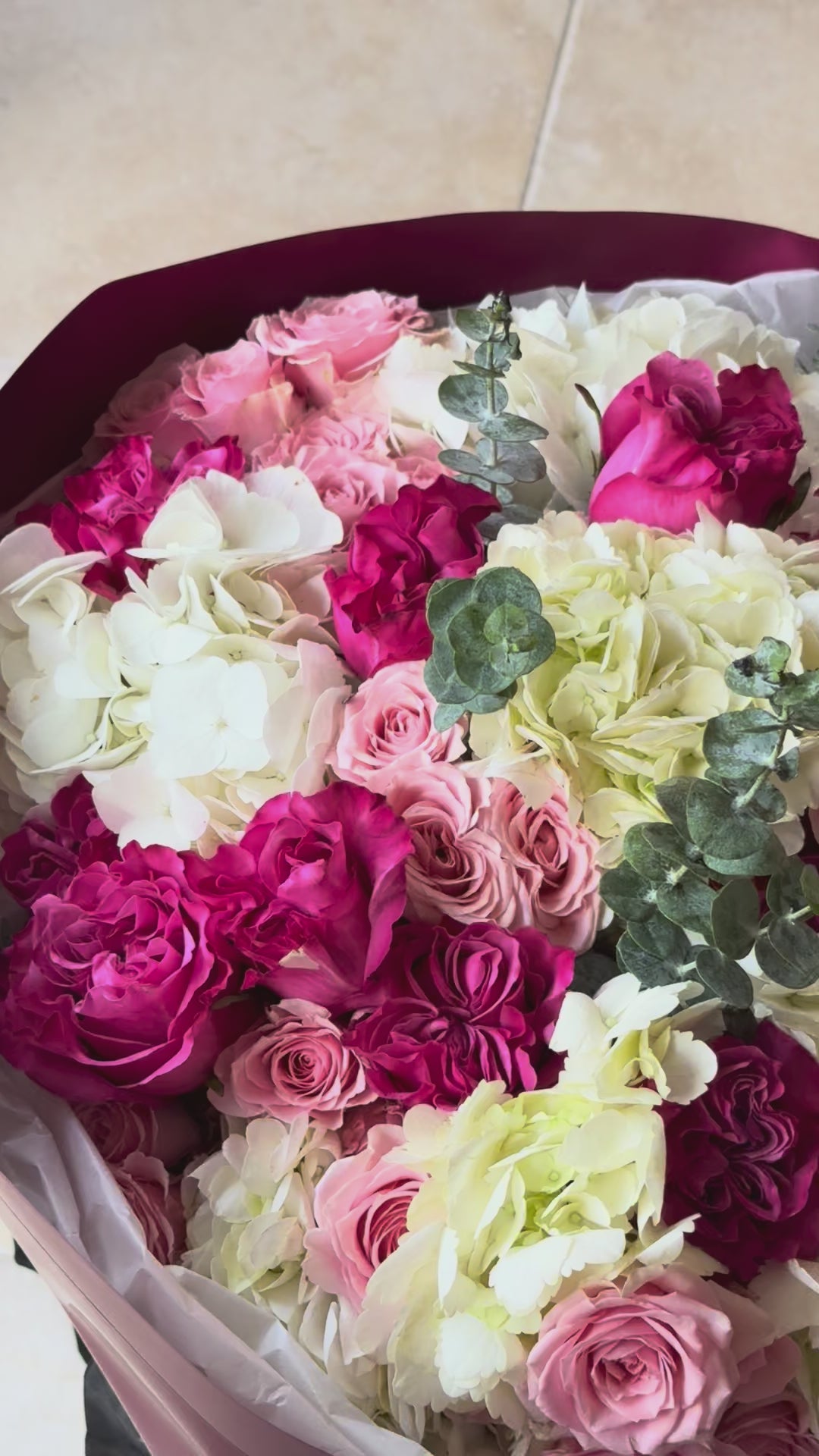 Eternal Love – Hydrangeas, Garden Roses, Spray Roses
